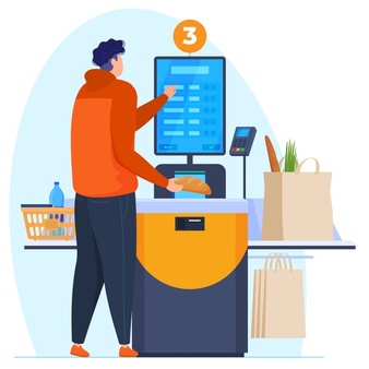 caixa self checkout planbee market